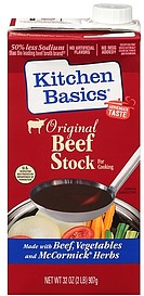 Kitchen Basics Stock For Cooking Original Beef 32 0 Oz Nutrition Kitchen Basics Stock
